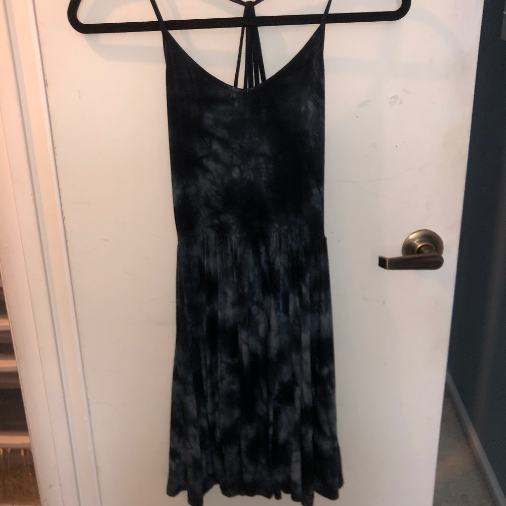 Blue/Black Tie-dye Dress